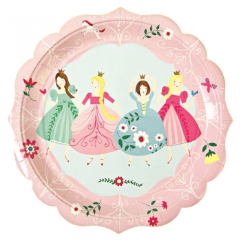 【MeriMeri】紙皿 I'm a Princess プレートL 12枚入