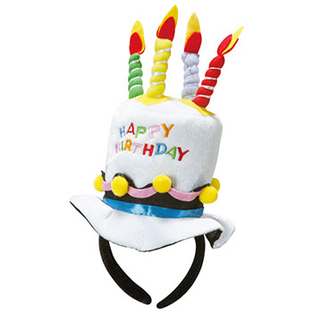 パーティーハット カチューシャ バースデーケーキ キッズ レディース 【お誕生日・お祝い】