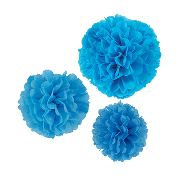 【フラワーポムパッケージ】 スカイブルー ブルーハワイミックス