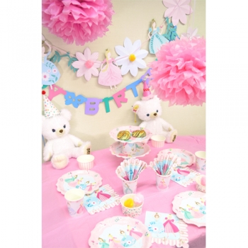 かわいいプリンセスのパーティーグッズがたくさんそろうからゲストも大満足!