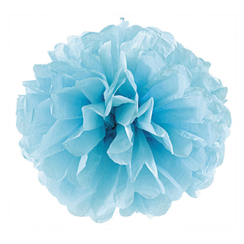 【fabric mie】 フラワーポム ペーパーポンポン 30cm アクア 単品