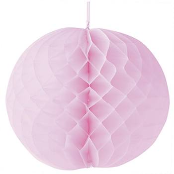 【fabric mie(ファブリックミー)】 ハニカムボール 40cm ライトピンク 【ルームデコレーション・お部屋飾り】